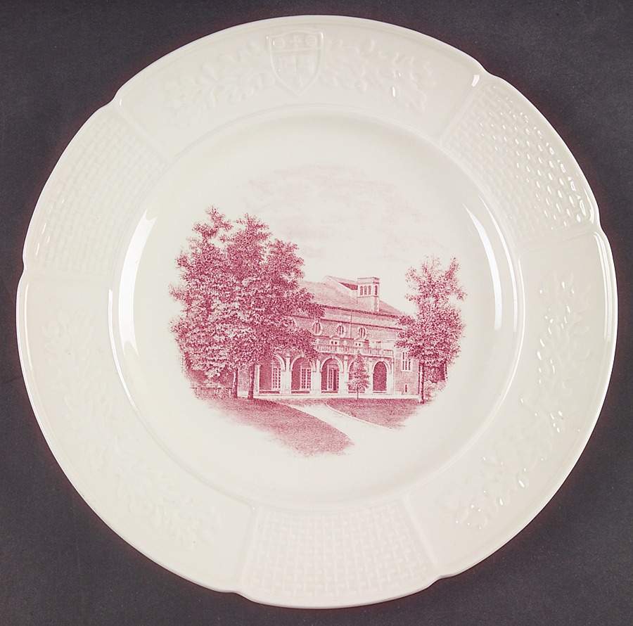 Wellesley College Mulberry Dinner Plate by Wedgwood-1