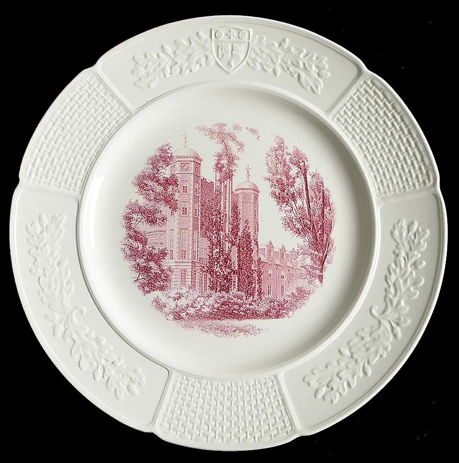 Wellesley College Mulberry Dinner Plate by Wedgwood-1