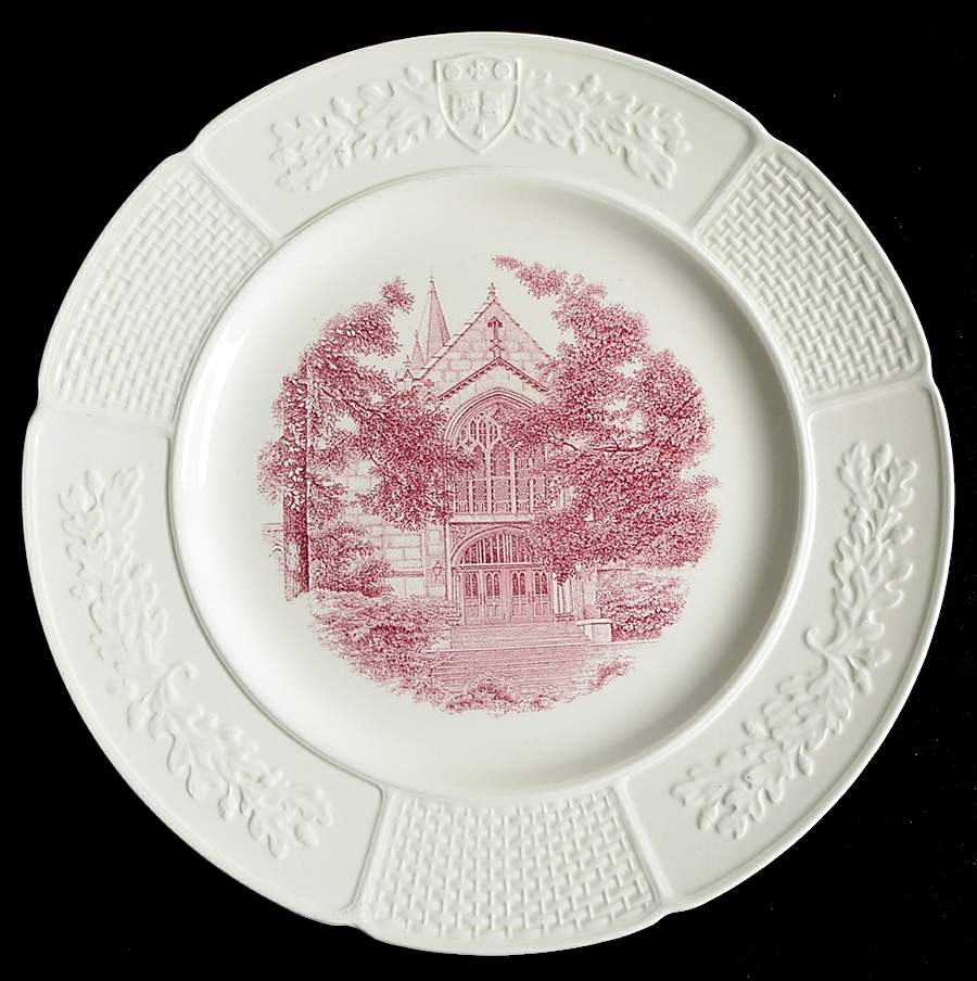 Wellesley College Mulberry Dinner Plate by Wedgwood-1