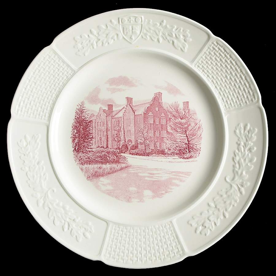 Wellesley College Mulberry Dinner Plate by Wedgwood-1