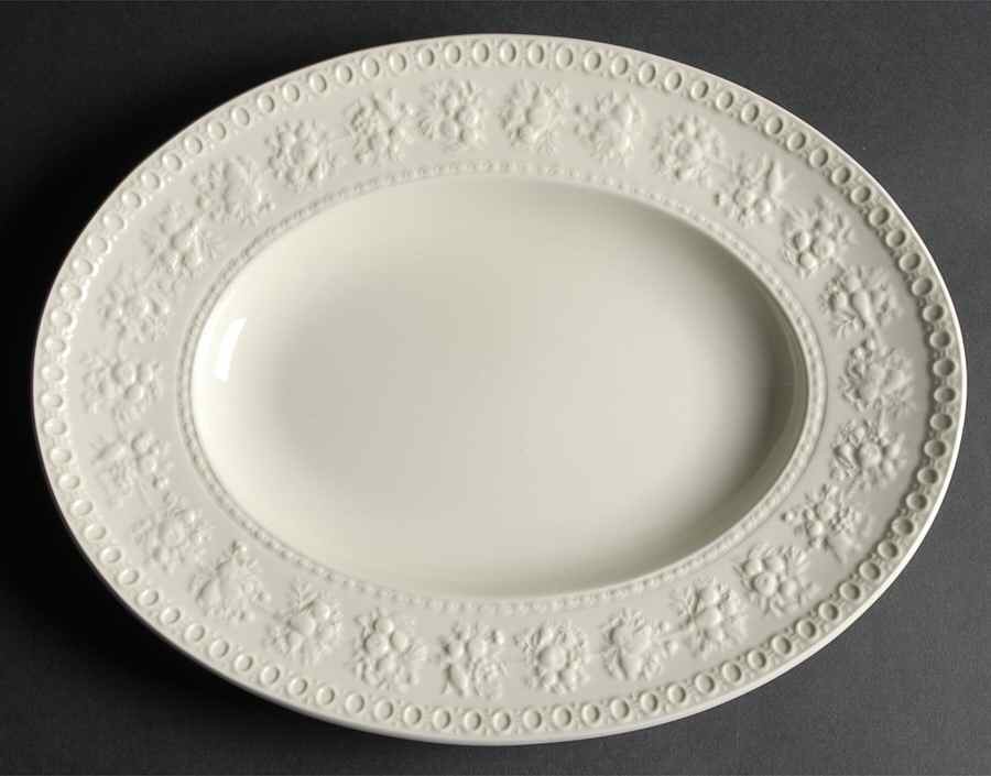Wellesley 13" Oval Serving Platter by Wedgwood-1