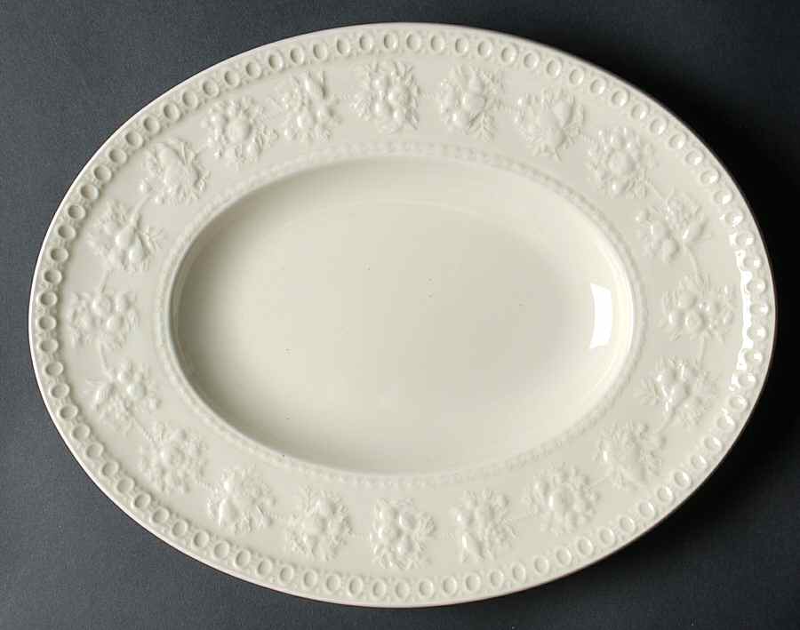 Wellesley 12" Oval Serving Platter by Wedgwood-1
