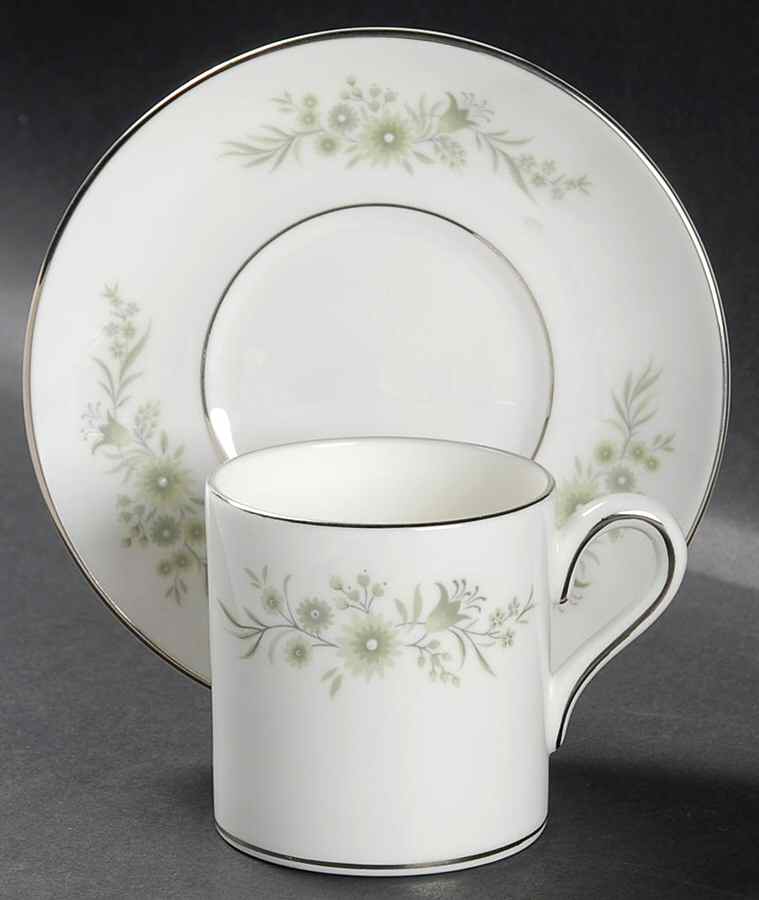 Westbury Bond Shape Demitasse Cup and Saucer Set by Wedgwood-1