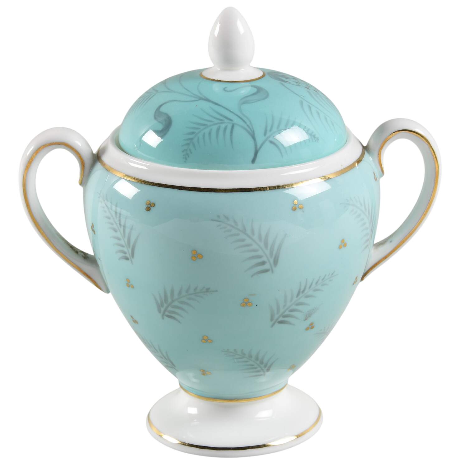 Westover Globe Shape Sugar Bowl & Lid by Wedgwood-1