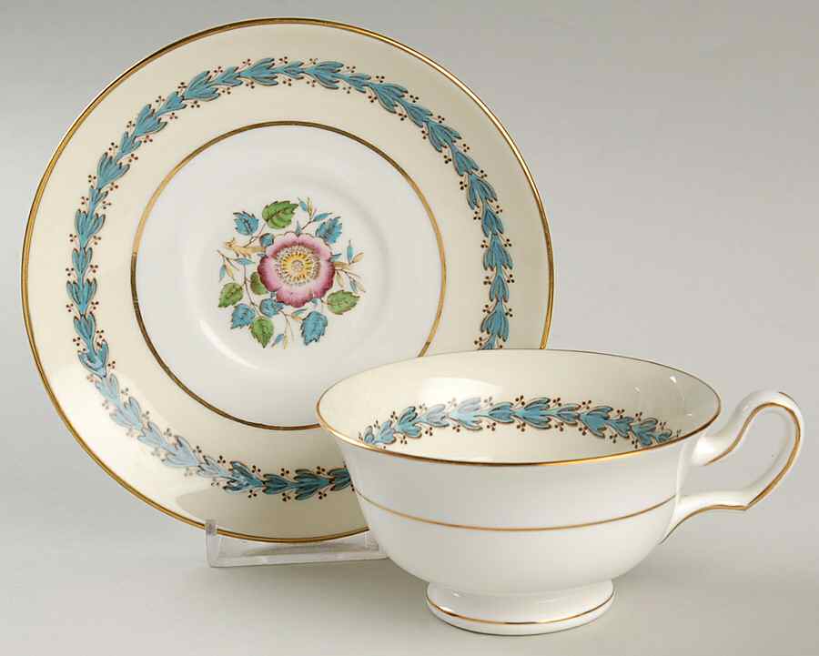 Westland Footed Cup & Saucer Set by Wedgwood-1