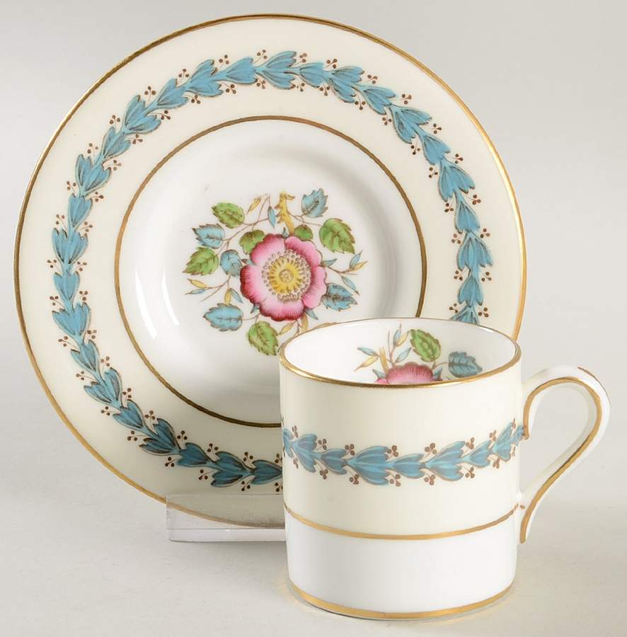 Westland Bond Shape Demitasse Cup and Saucer Set by Wedgwood-1