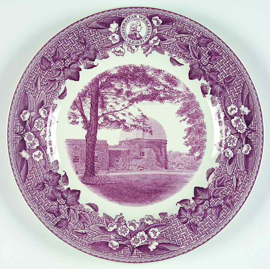 Wesleyan University Mulberry Dinner Plate by Wedgwood-1