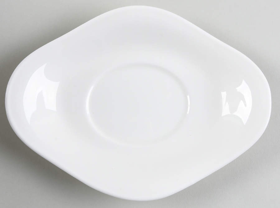 Wedgwood White (Bone) Underplate for Gravy Boat by Wedgwood-1