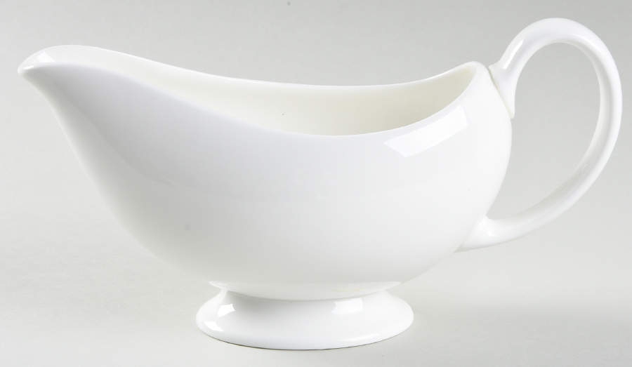 Wedgwood White (Bone) Gravy Boat by Wedgwood-1