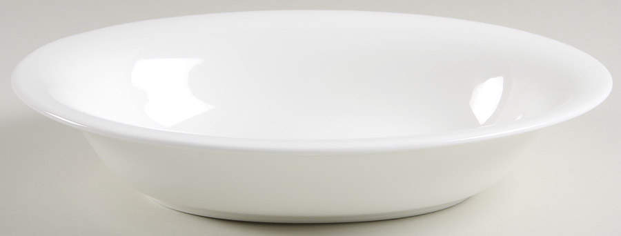 Wedgwood White (Bone) 10" Oval Vegetable Bowl by Wedgwood-1