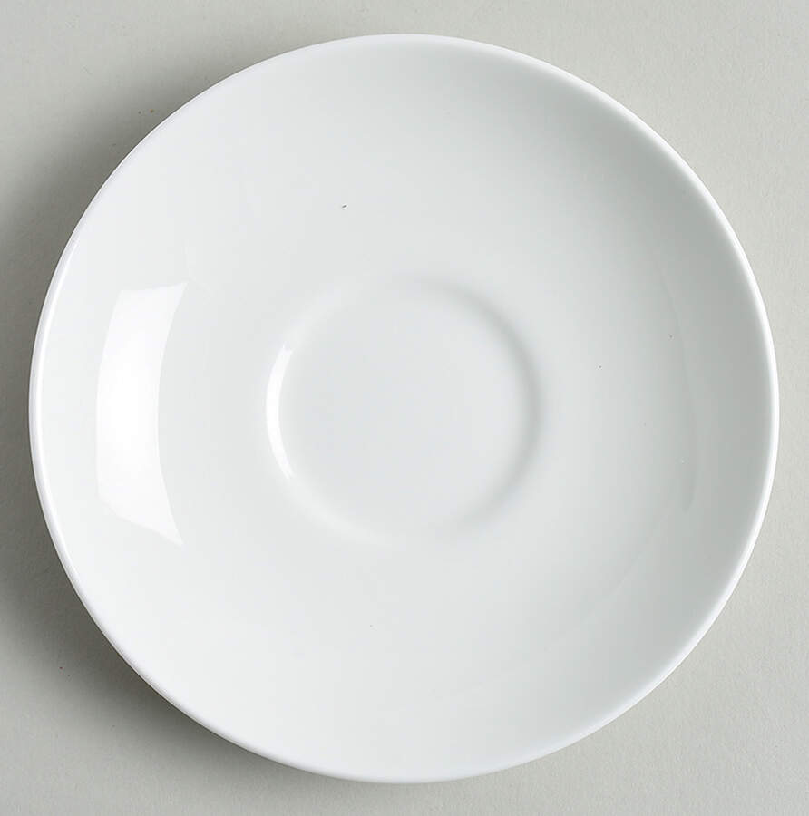 Wedgwood White (Bone) Saucer for Leigh Shape Footed Cup by Wedgwood-1