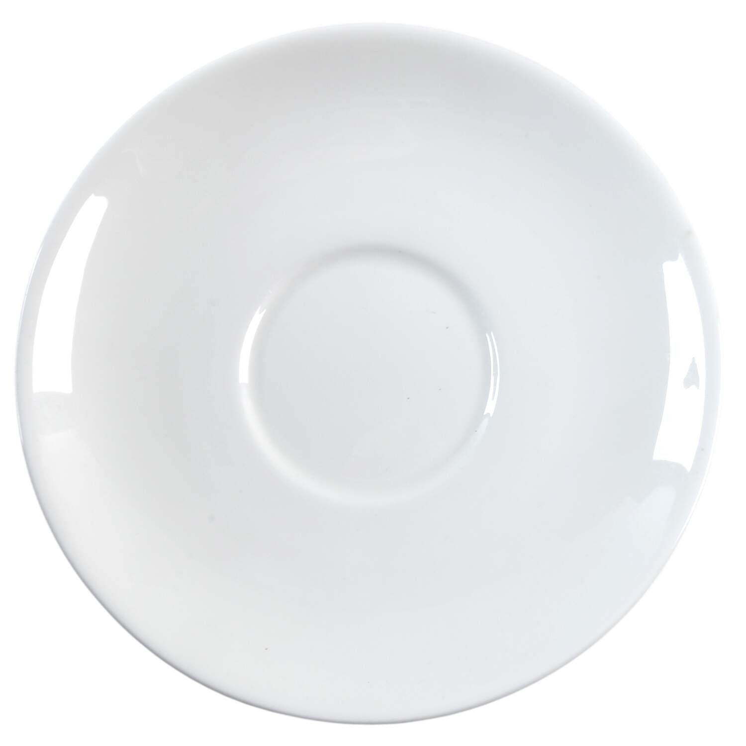 Wedgwood White (Bone) Saucer for Flat Cream Soup Bowl by Wedgwood-1