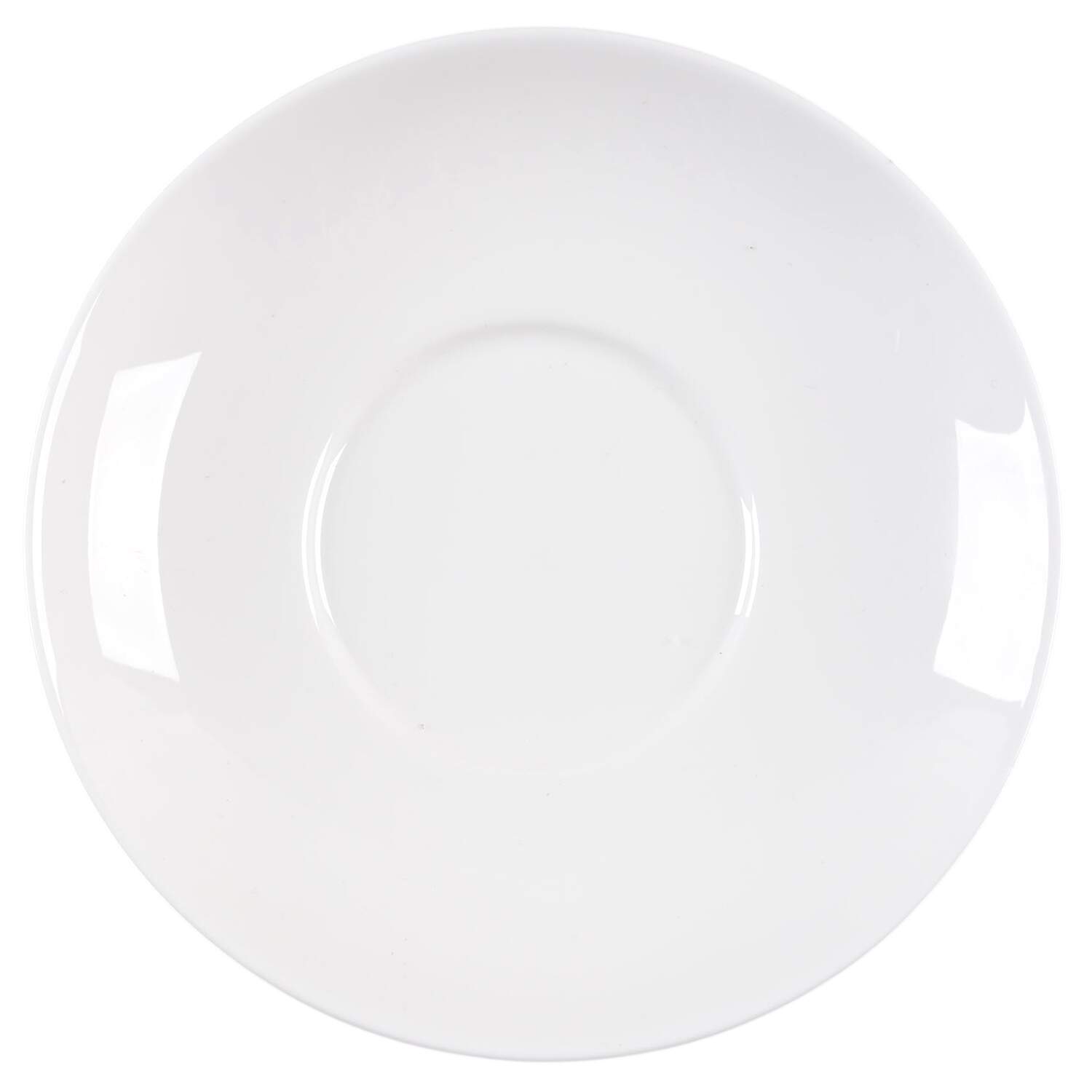 Wedgwood White (Bone) Saucer for Footed Cup by Wedgwood-1