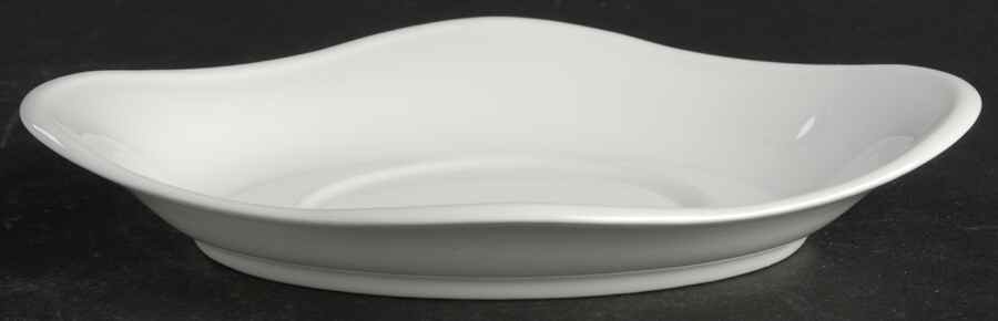 Wedgwood White (Bone) Underplate for Gravy Boat by Wedgwood-1
