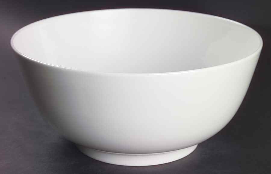 Wedgwood White (Bone) 9" Salad Serving Bowl by Wedgwood-1