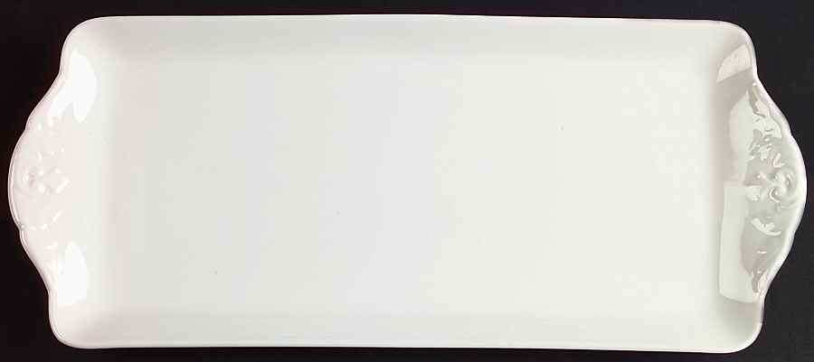 Wedgwood White (Bone) Large Sandwich Tray by Wedgwood-1