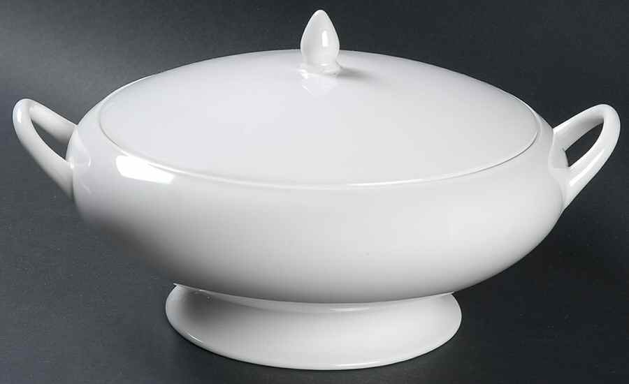 Wedgwood White (Bone) Round Covered Vegetable by Wedgwood-1