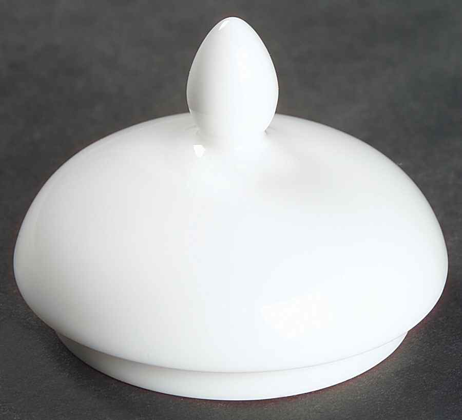 Wedgwood White (Bone) Lid for Globe Shape Sugar Bowl by Wedgwood-1