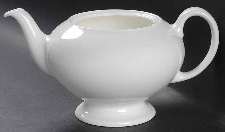 Wedgwood White (Bone) Teapot No Lid by Wedgwood-1