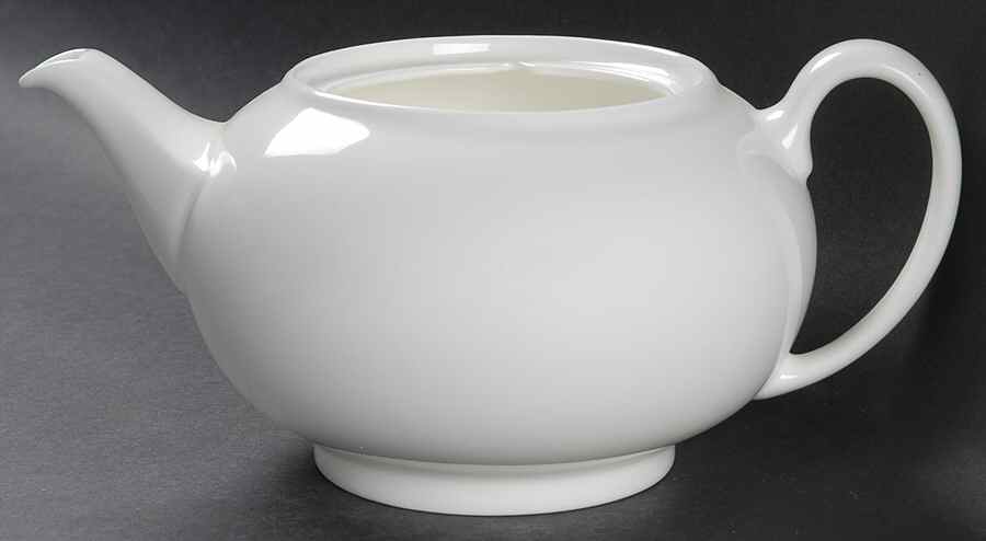 Wedgwood White (Bone) Teapot No Lid by Wedgwood-1