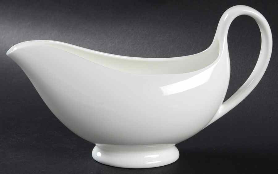 Wedgwood White (Bone) Gravy Boat by Wedgwood-1