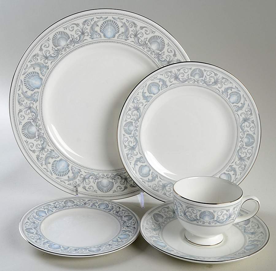 White Dolphins 5 Piece Place Setting by Wedgwood-1