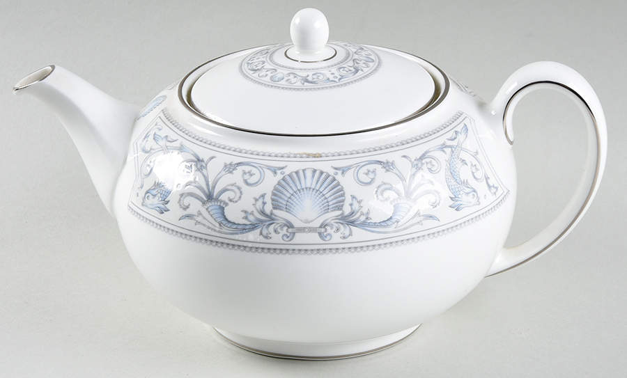 White Dolphins Teapot & Lid by Wedgwood-1