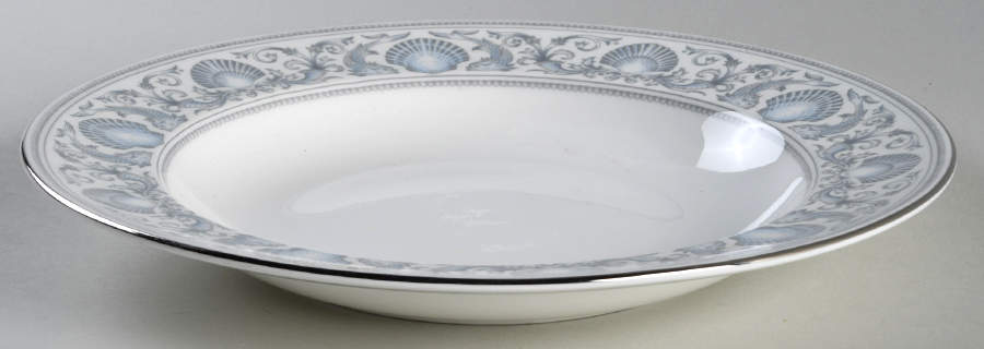 White Dolphins Large Rim Soup Bowl by Wedgwood-1