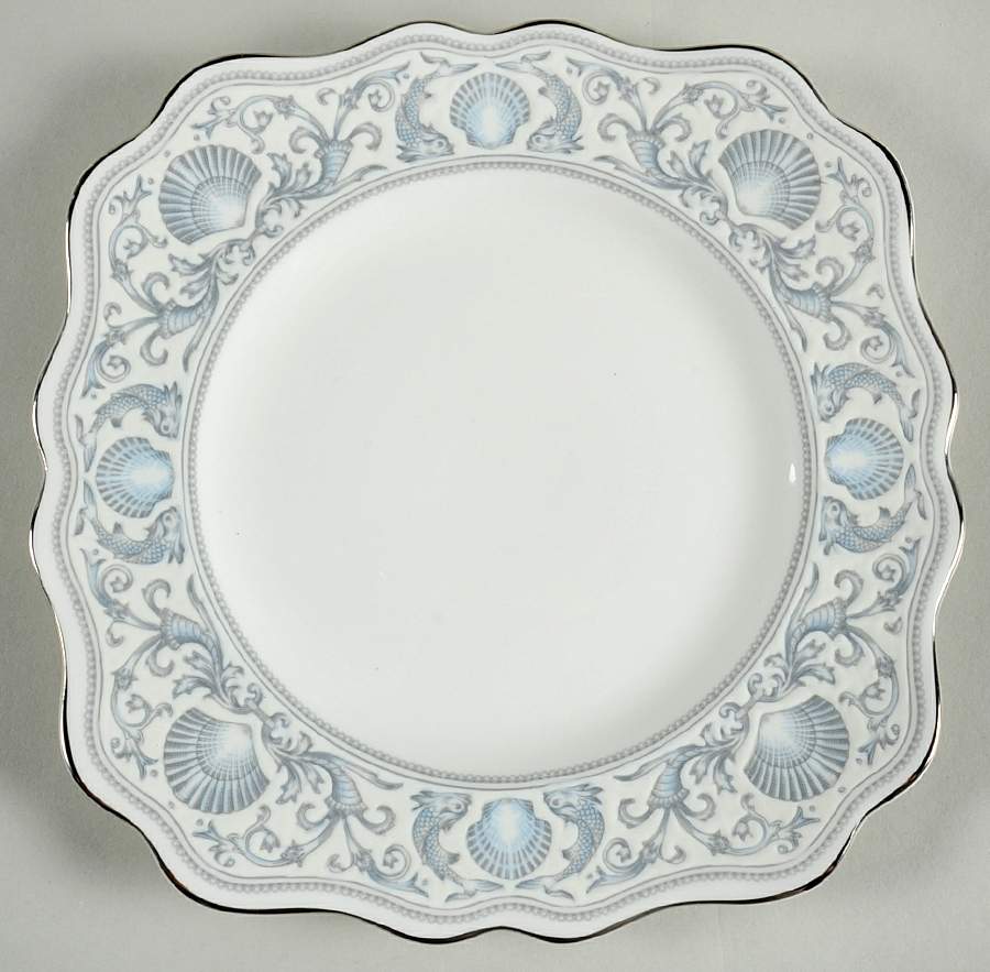White Dolphins Square Luncheon Plate by Wedgwood-1