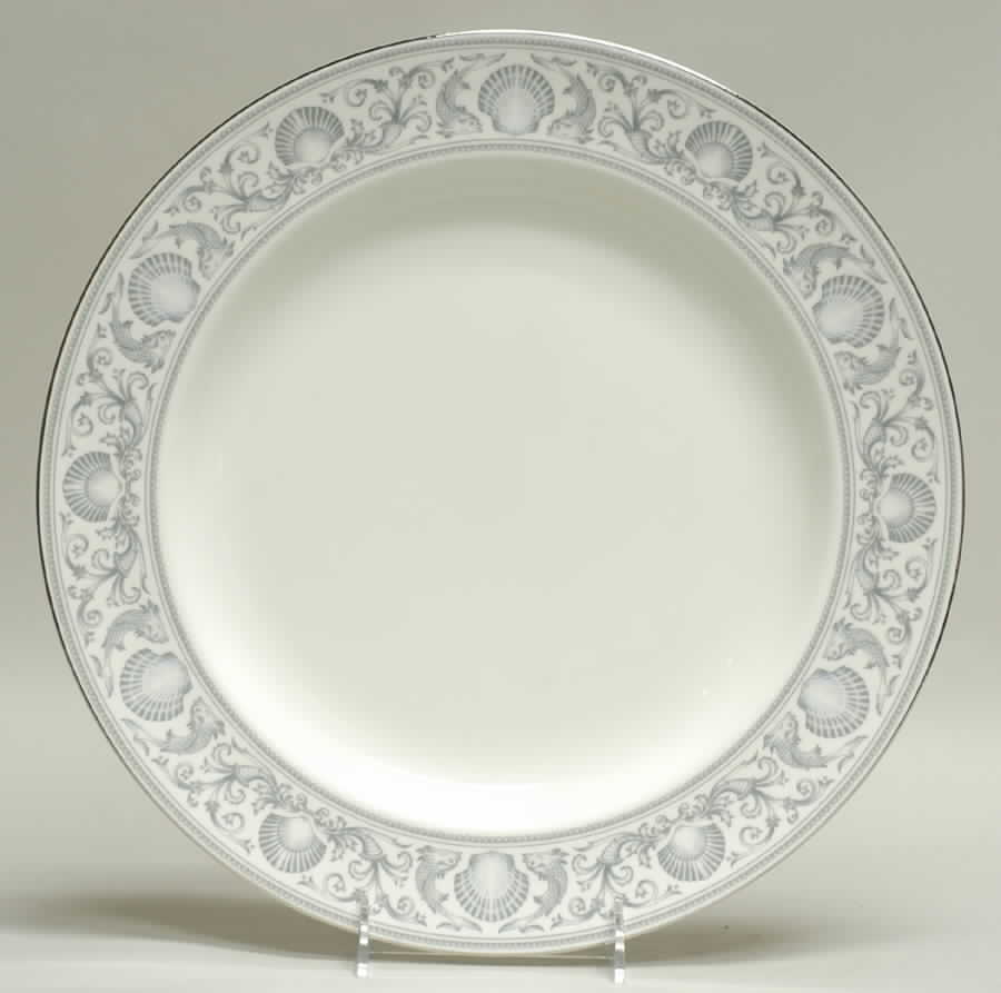 White Dolphins 12" Chop Plate (Round Platter) by Wedgwood-1