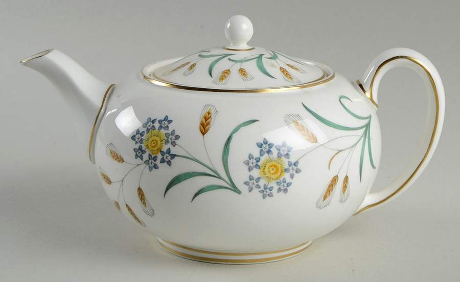 Wheatear Teapot & Lid by Wedgwood-1
