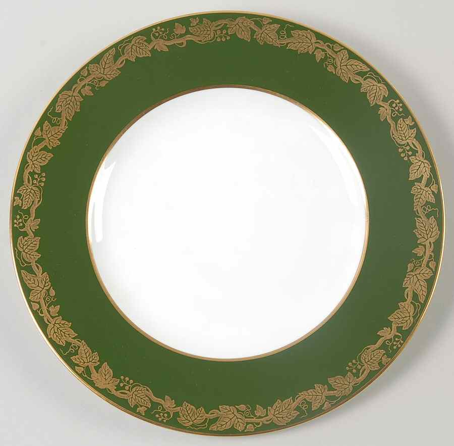 Whitehall (Arris Green Rim) Salad Plate by Wedgwood-1