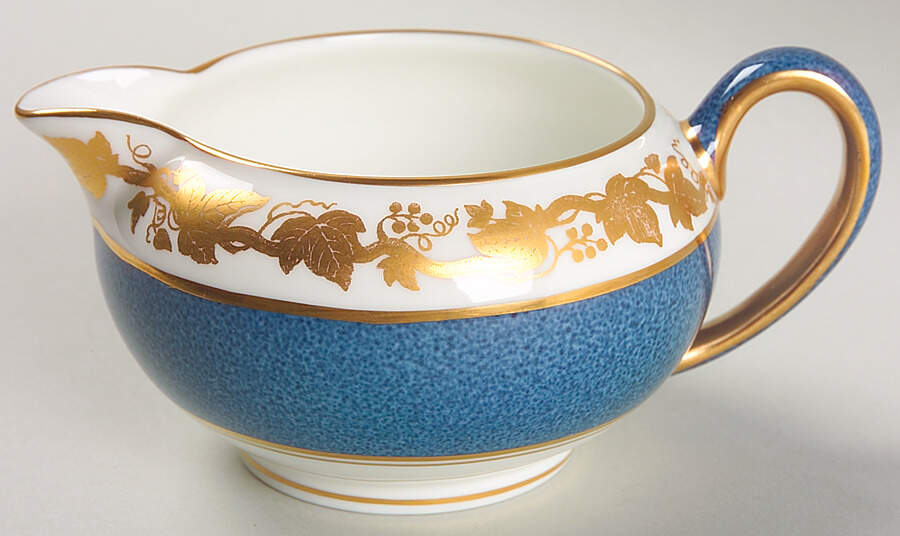 Whitehall (Powder Blue Band) 146 Shape Creamer by Wedgwood-1