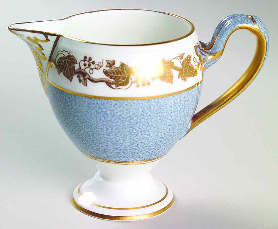Whitehall (Powder Gray Band) Creamer by Wedgwood-1