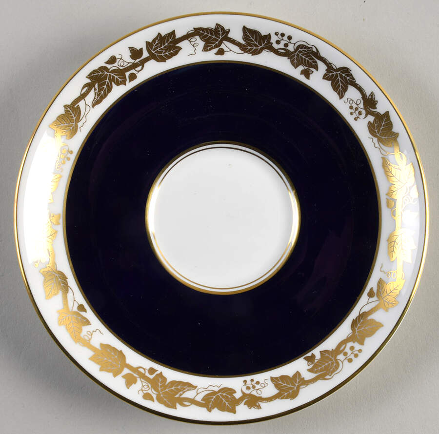 Whitehall (Mazarine Blue Band) Saucer for Cream Soup Bowl by Wedgwood-1
