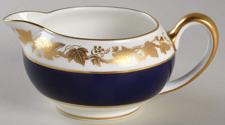 Whitehall (Mazarine Blue Band) 146 Shape Creamer by Wedgwood-1