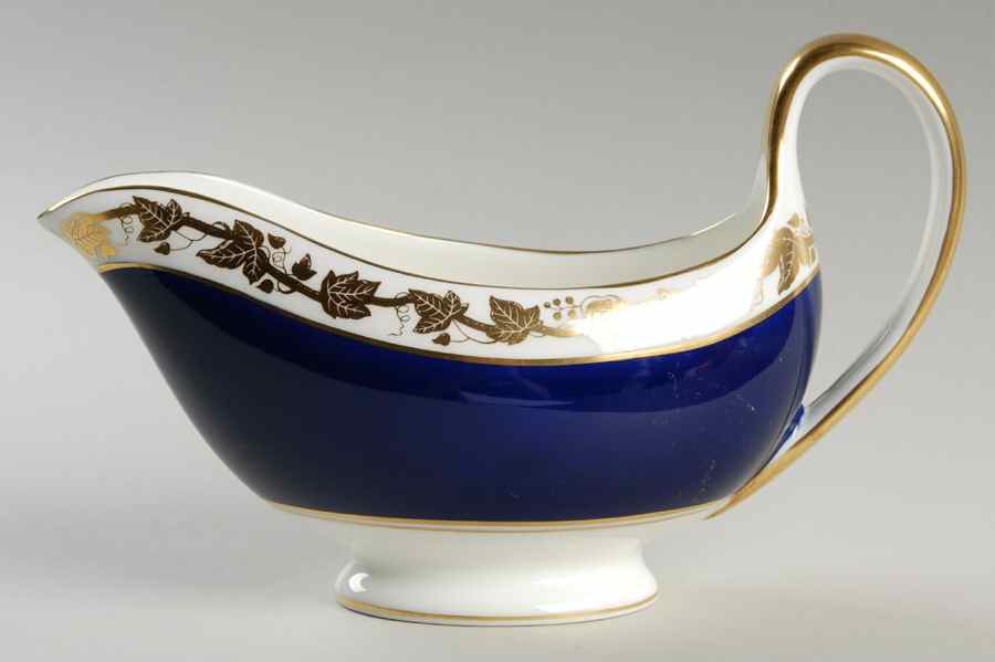 Whitehall (Mazarine Blue Band) Gravy Boat by Wedgwood-1