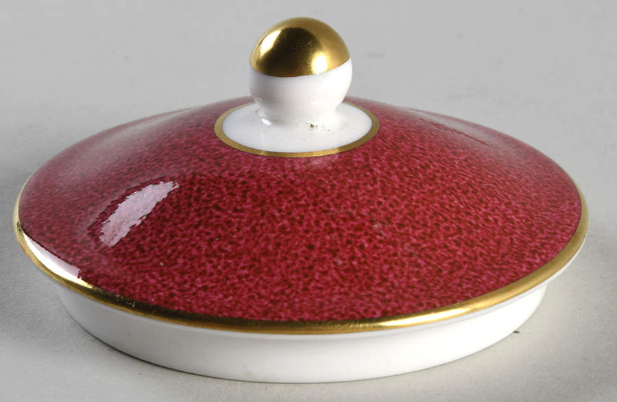 Whitehall (Powder Ruby Band) Lid for 146 Shape Sugar Bowl by Wedgwood-1