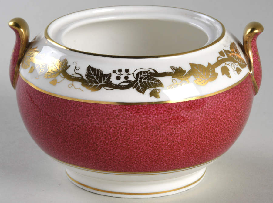 Whitehall (Powder Ruby Band) 146 Shape Sugar Bowl No Lid by Wedgwood-1