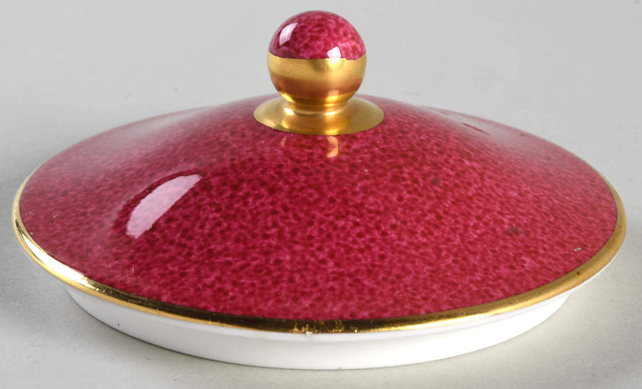 Whitehall (Powder Ruby Band) Lid for 146 Shape Sugar Bowl by Wedgwood-1