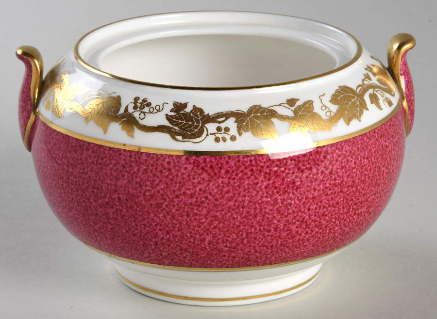 Whitehall (Powder Ruby Band) 146 Shape Sugar Bowl No Lid by Wedgwood-1