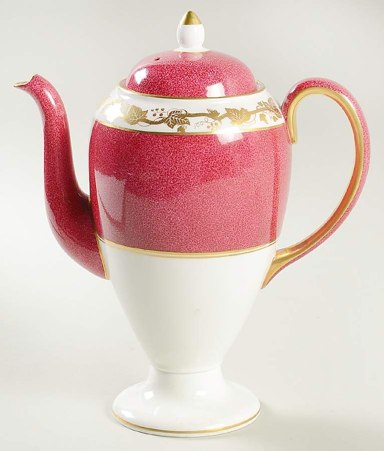 Whitehall (Powder Ruby Band) Small Coffee Pot & Lid by Wedgwood-1