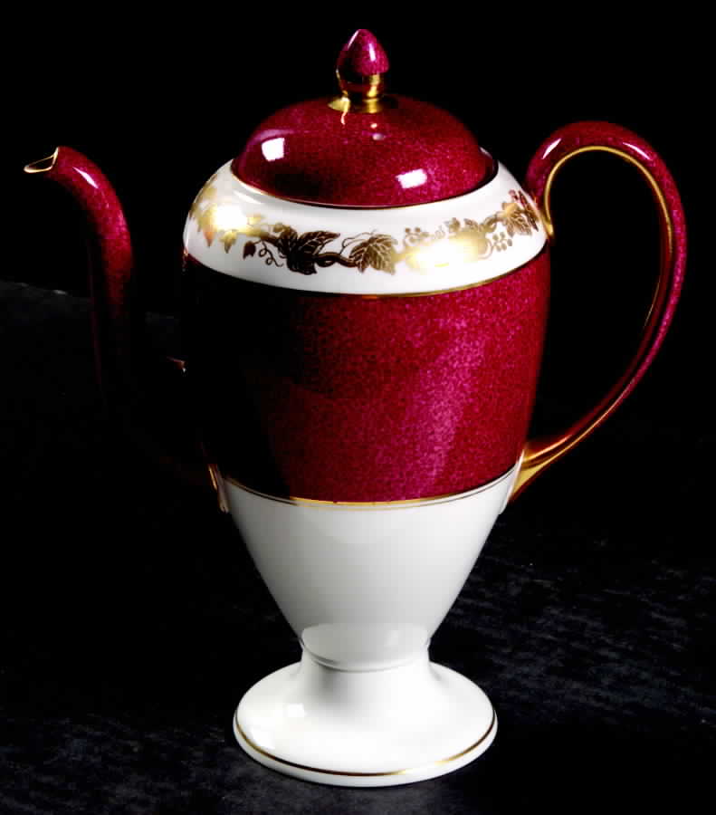 Whitehall (Powder Ruby Band) Small Coffee Pot & Lid by Wedgwood-1