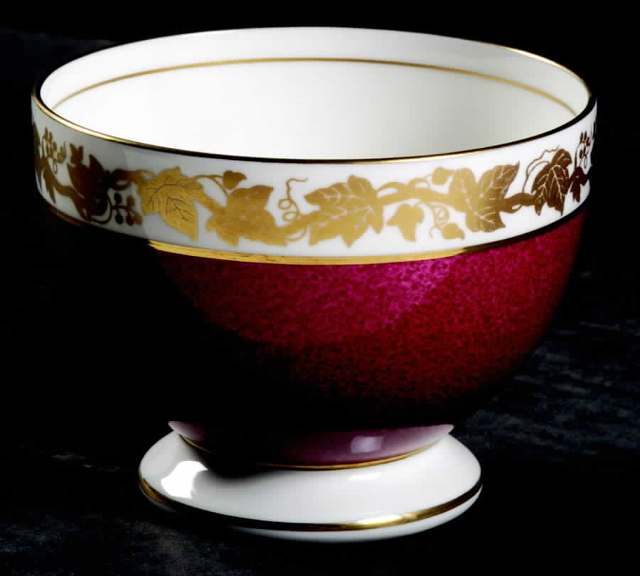 Whitehall (Powder Ruby Band) Open Sugar Bowl by Wedgwood-1