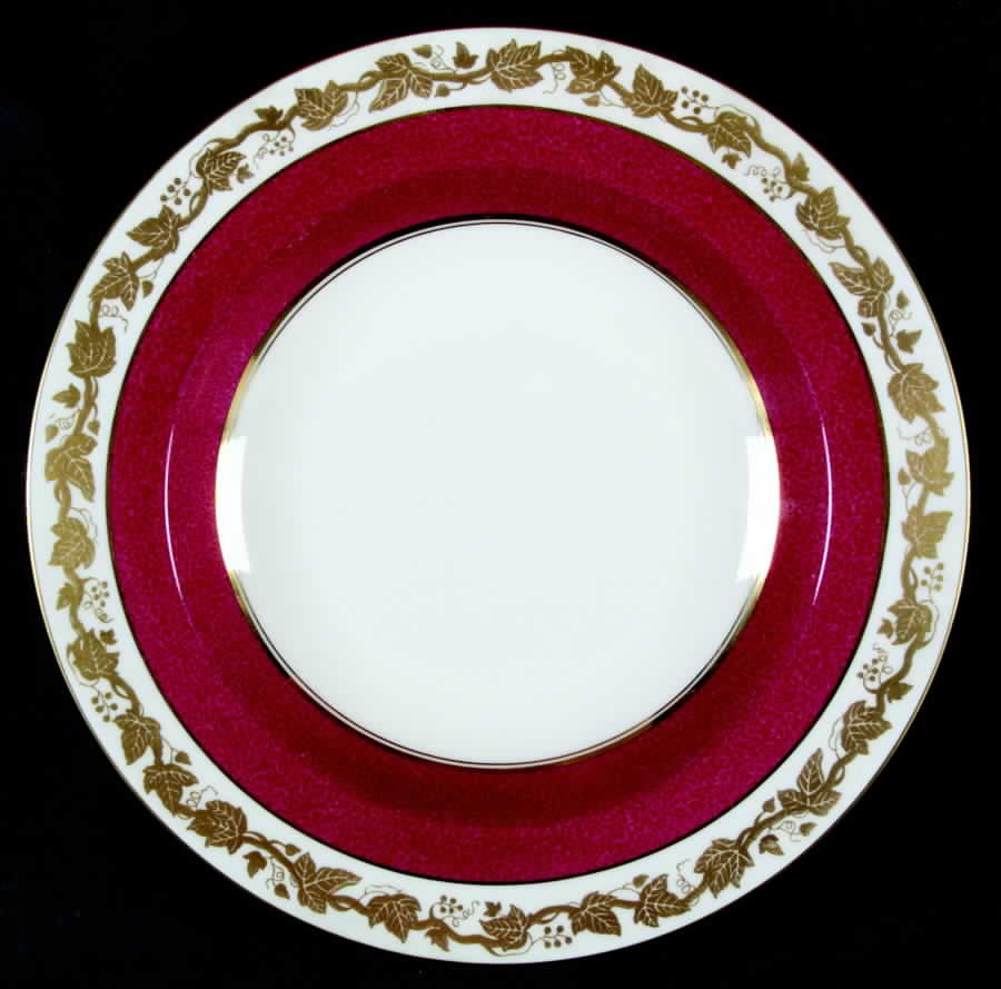 Whitehall (Powder Ruby Band) Large Rim Soup Bowl by Wedgwood-1