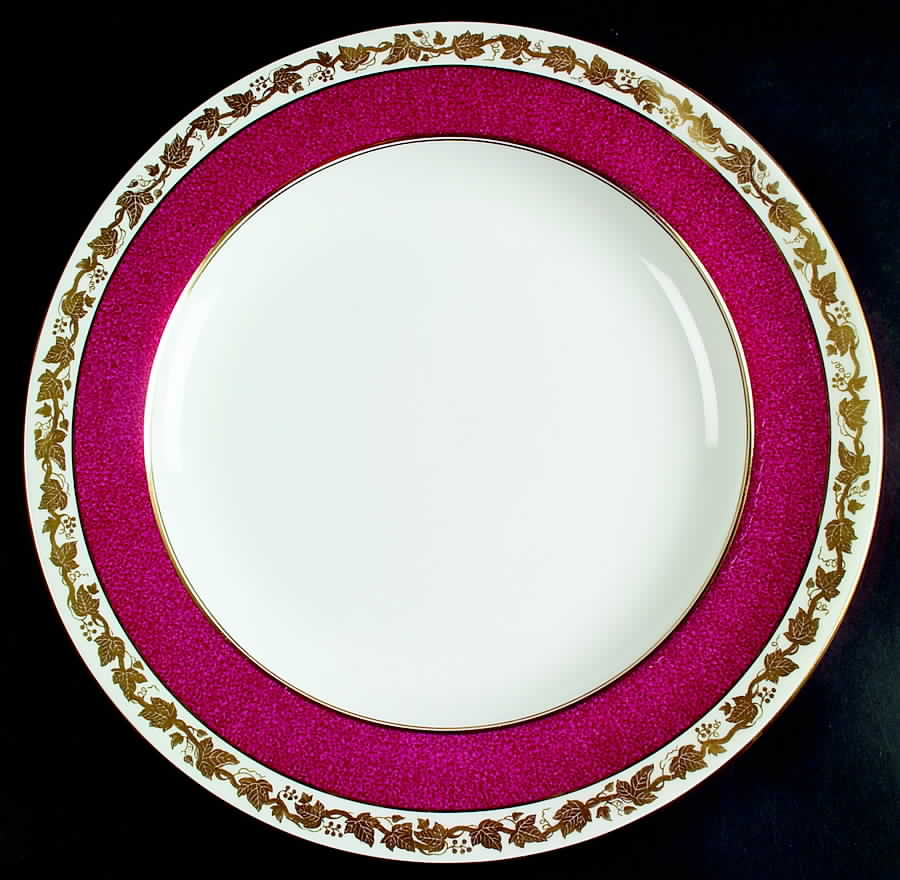 Whitehall (Powder Ruby Band) 13" Chop Plate (Round Platter) by Wedgwood-1