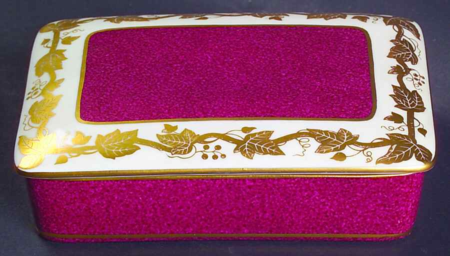 Whitehall (Powder Ruby Band) Cigarette Box & Lid by Wedgwood-1