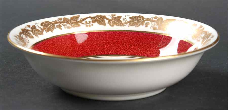 Whitehall (Powder Ruby Band) Coupe Cereal Bowl by Wedgwood-1