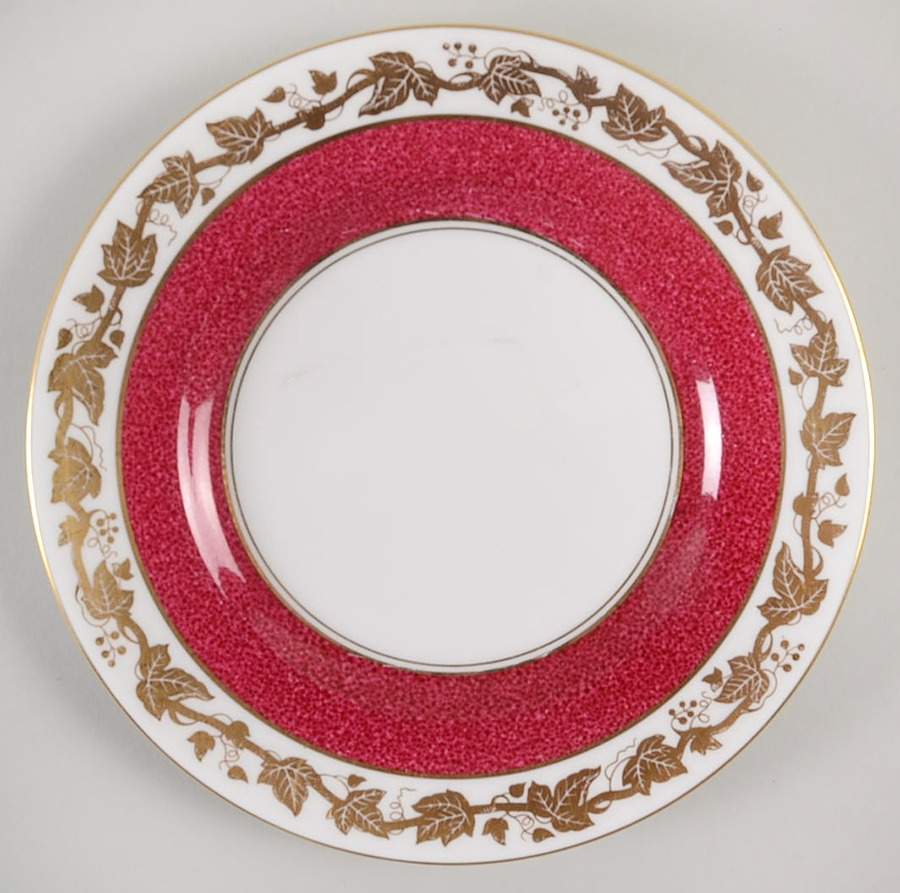 Whitehall (Powder Ruby Band) Dessert/Pie Plate by Wedgwood-1