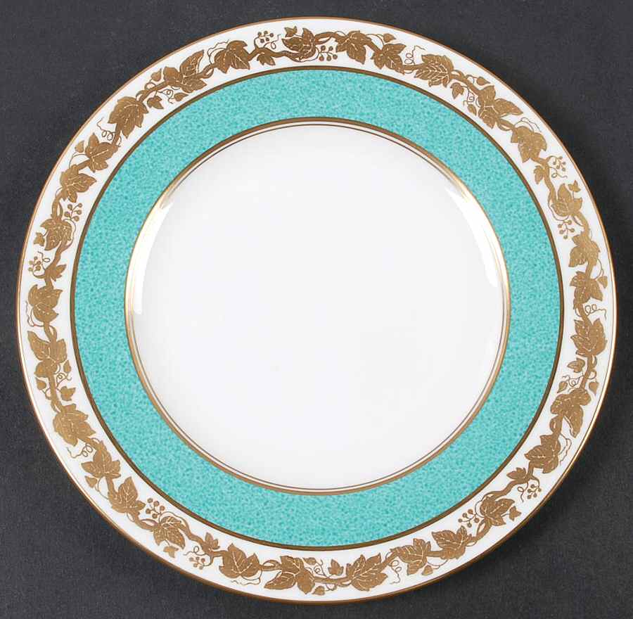 Whitehall (Powder Turquoise Band) Salad Plate by Wedgwood-1